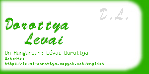 dorottya levai business card